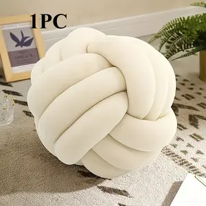 1pc Knot Pillow Balls – Round Ball Pillows Decorative Throw Pillows – Soft Plush Knotted Pillows for Home Decoration