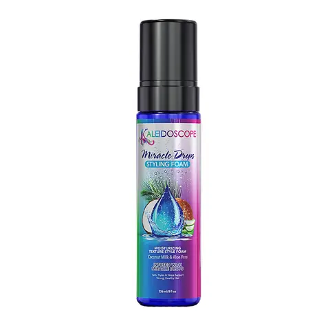 Miracle Drops Haircare Styling Foam - Coconut, Tea Tree Infused, Moisturizing, Setting, Curly Defined Mousse & Gel, 8oz
