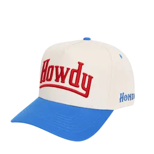 Howdy Trucker Hat in Red White and Blue – High Quality Unisex Snapback with Classic Western Design and Perfect Fit