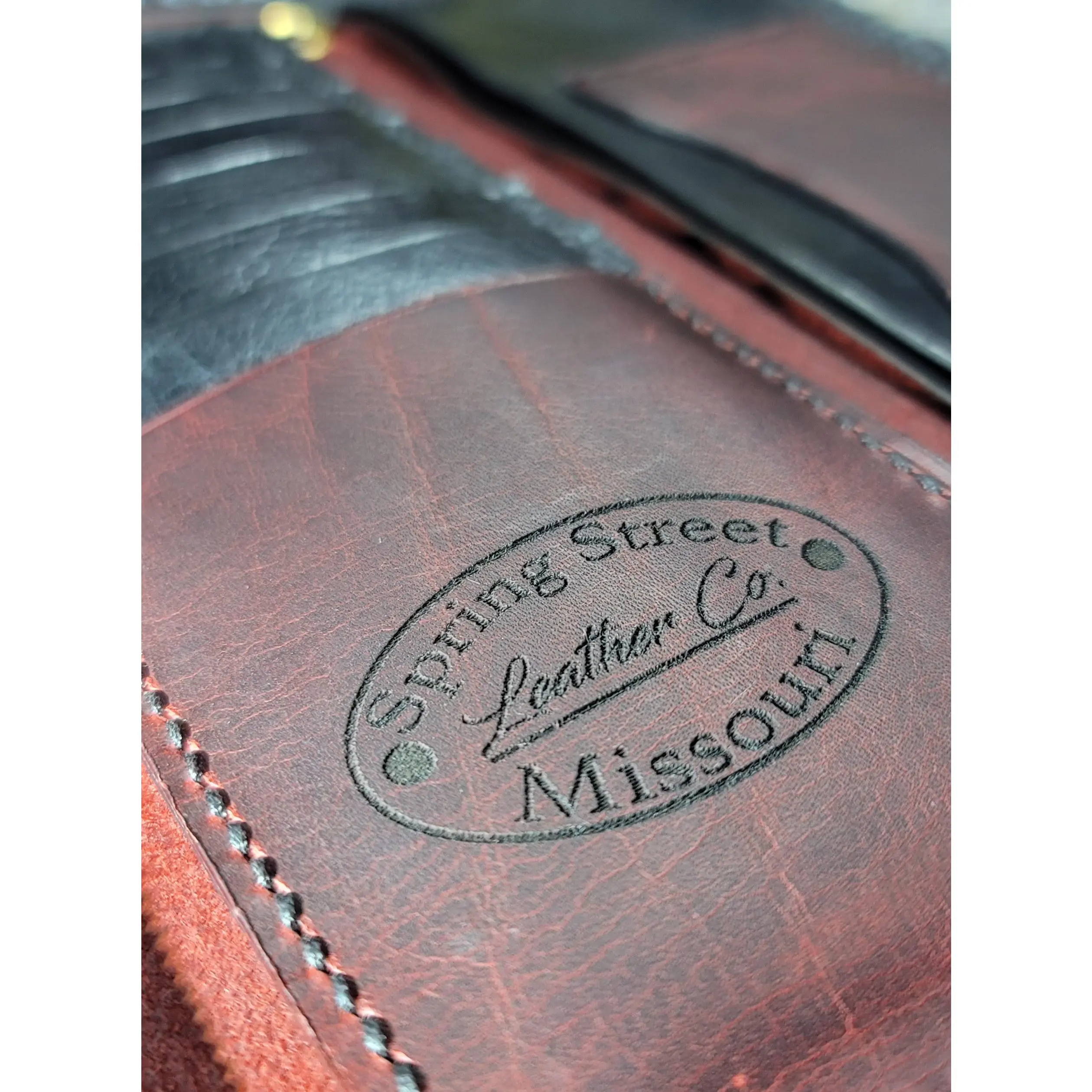 Tri fold snap long trucker wallet