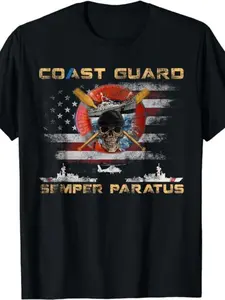 Coast Guard Ready" Men's Cotton T-Shirt - Ultra Soft, Moisture-Wicking & Breathable| Perfect for Daily Wear, Fitness & Sports