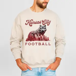 [Sale Up To 50%] - Kansas City Football Sweatshirt - Unisex Football Crewneck for Chiefs Fans - Vintage Football sweatshirt - Chiefs Pullover