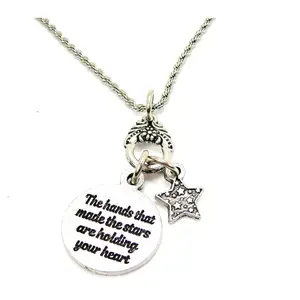The Hands That Made The Stars Are Holding Your Heart Necklace