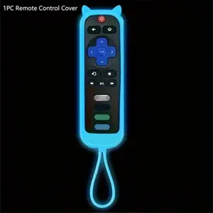 Luminous Remote Control Cover with Lanyard, Portable Travel Storage Protector, Durable Design for Easy Carrying, Ideal for On-The-Go Use