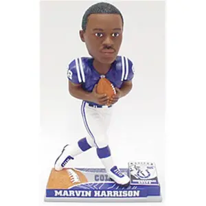 Indianapolis Colts Marvin Harrison Forever Collectibles On Field Bobblehead