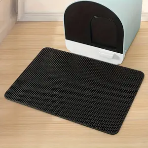 Double Layer Eva Cat Litter Mat, Waterproof Non-Slip Pet Pad, Large Honeycomb Design, Easy Clean, Urine Proof, Reduce Waste