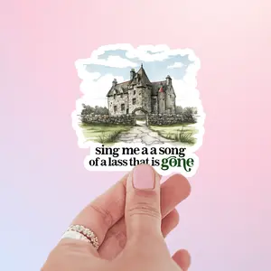 Outlander Lallybroch Sticker - A Lass that is gone