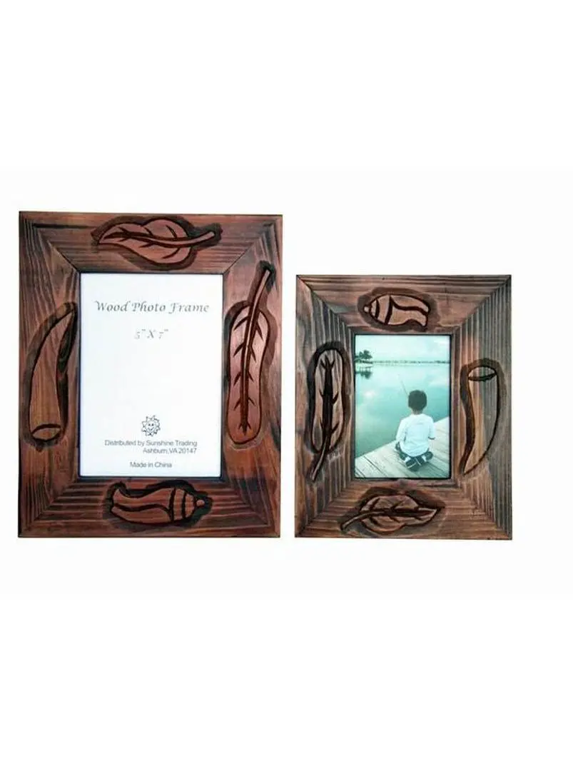 Sunshine Trading ST-22-5 Handmade Wood Photo Frame - 3.5 x 5 Inch