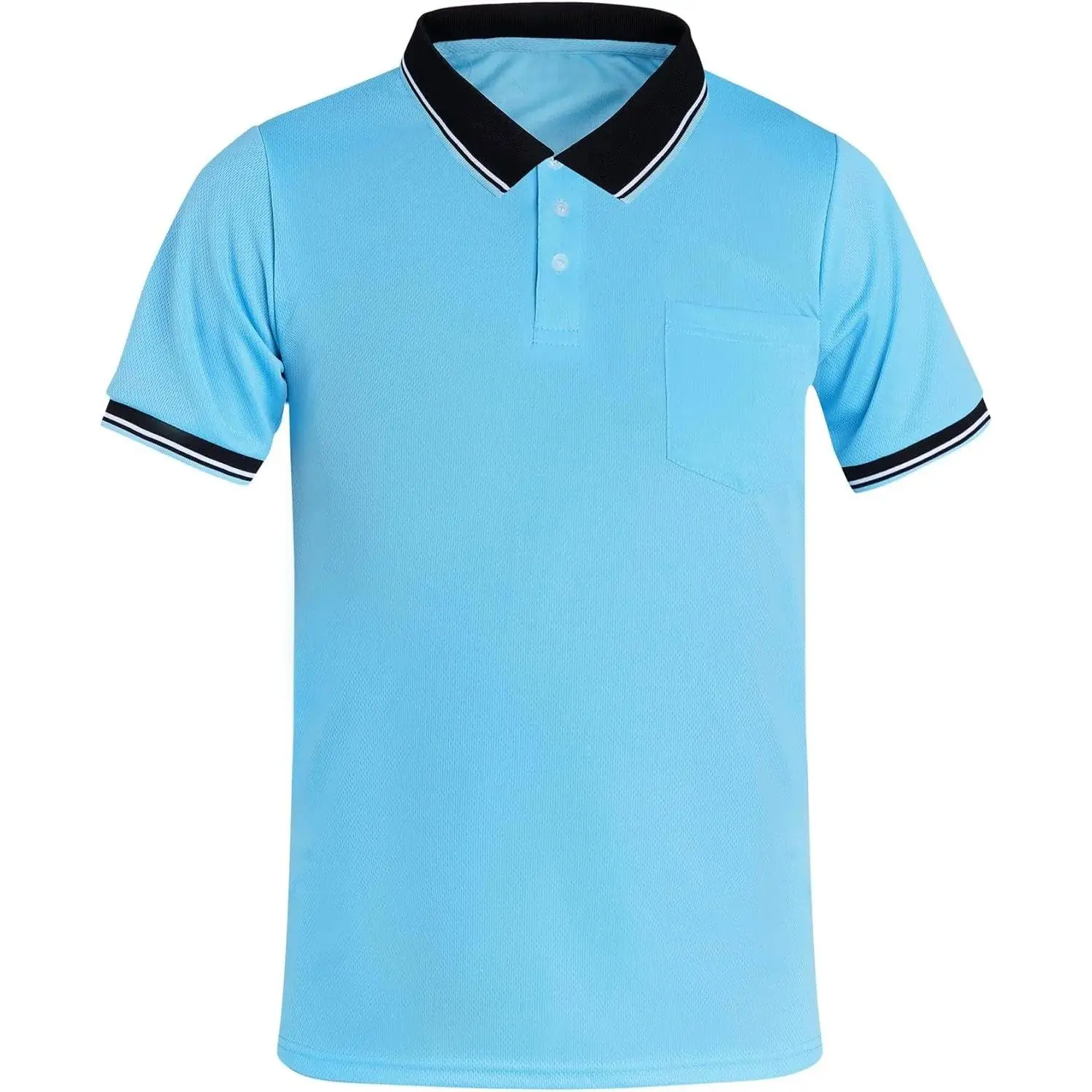 Men's Baseball and Softball Umpire Shirt Short Sleeve Polo Ref Shirt Umpire Jersey Uniform