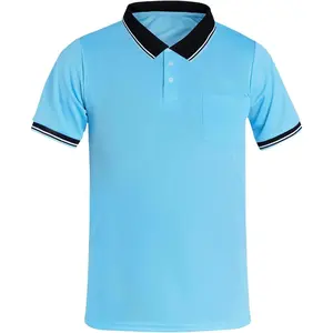 Men's Baseball and Softball Umpire Shirt Short Sleeve Polo Ref Shirt Umpire Jersey Uniform