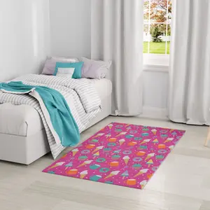 Nourison Imagination Desserts and Sweets Kids Washable Indoor Area Rug