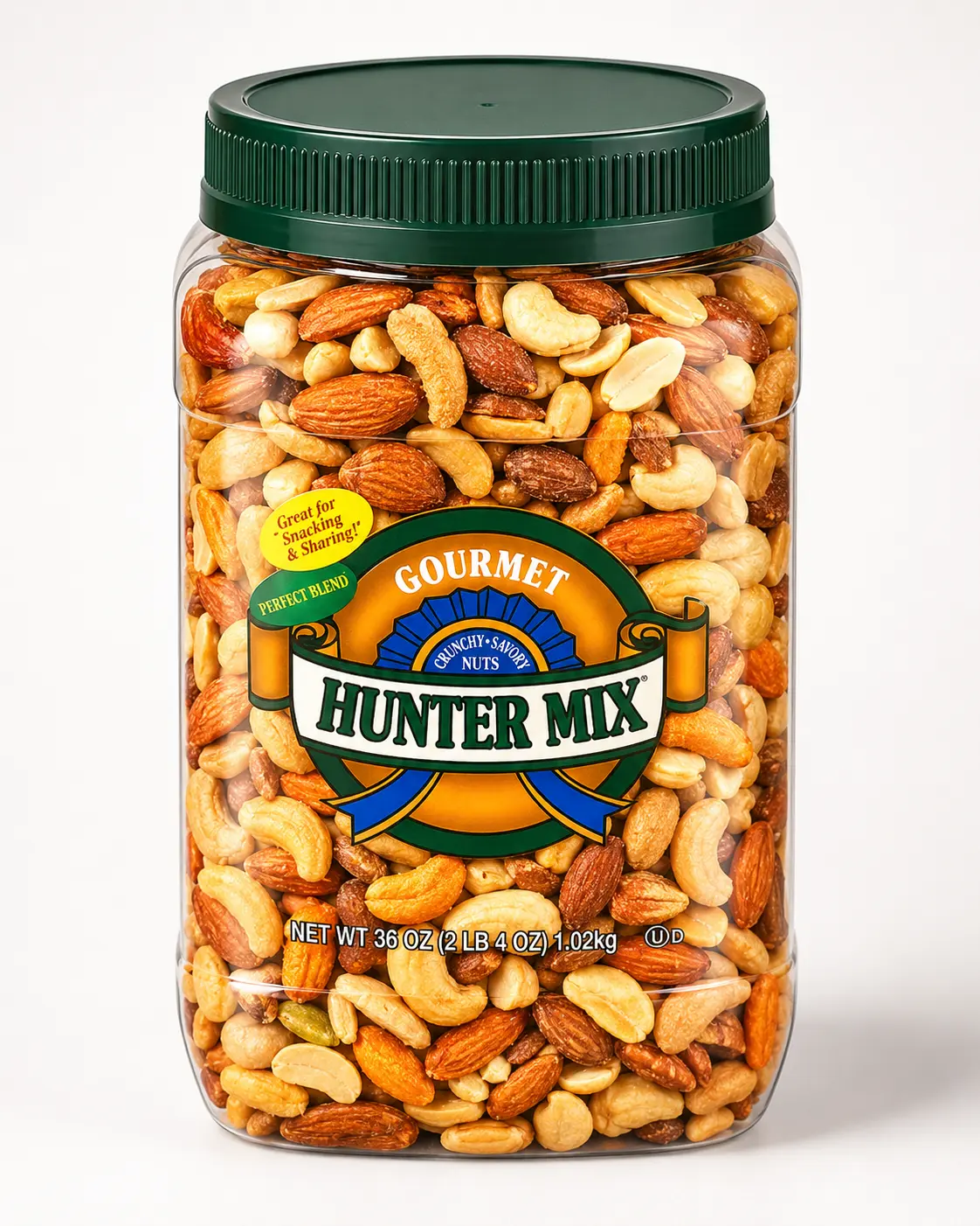 Southern Style Nuts Gourmet Deluxe Hunter Mix, 36 oz. Snack Protein Peanut, Sesame Sticks, Roasted Peanuts, Sunflower Kernels, Almonds, Cashews & Pepitas, Mixed Nuts, Snacks for Adults & Kids