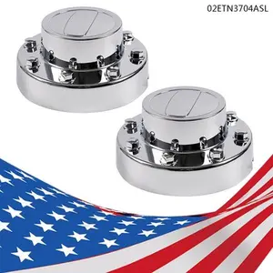 CROSSDESIGN REAR Center Cap PAIR Fit For 2011-18 DODGE RAM3500 Dually 1-tonTruck Alcoa Wheel