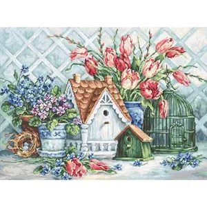 Quaint Little Neighborhood - Cross Stitch Kit by Luca-S