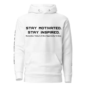 STAY MOTIVATED / GROW Men's Hoodie