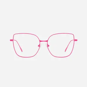 「TIJN-Dopamine-Jarrel」Butterfly Glasses for Women Slim Lightweight Metal Frame for Women Men Daily Use Eyeglasses