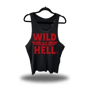 WILD AS HELL SCOOP NECK STRINGER TANK TOP