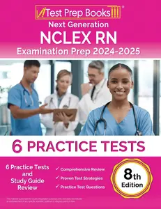 USED-Next Generation NCLEX RN Examination Prep 2024-2025: 6 Practice Tests and Study Guide Review [8th Edition] by Morrison, Lydia (Paperback)