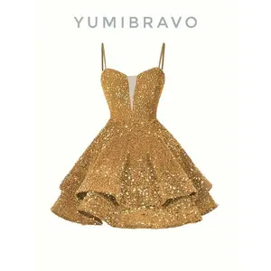 Dark green sequin short sleeveless strappy dress for teen homecoming, prom, cocktail, evening formal, work wear—elegant, chic, minimalist, sweet, suitable for photoshoots