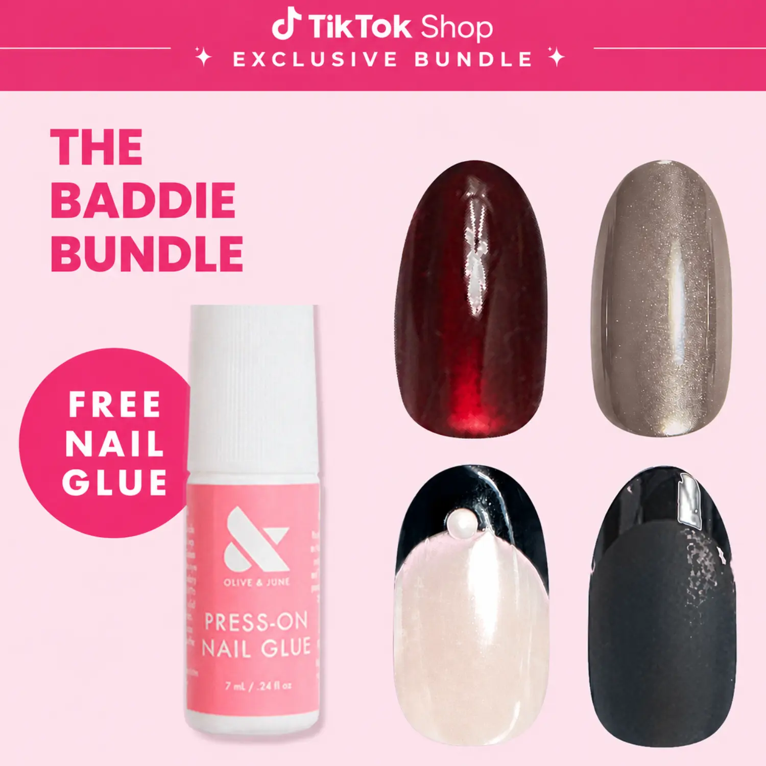 Olive & June - The Baddie Bundle - Press on set