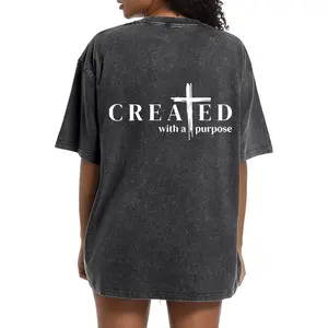 Digitex Print Oversized Cotton Solid Drop Shoulder T-Shirts for Mens Vintage Streetwear Basic Tees Baggy Hip Hop Unisex Tops Acid Wash T shirt Unisex