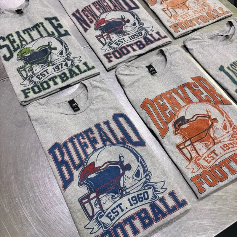 Vintage Football Sport Gray Graphic Tee Football City Tshirt Retro Football City Top Sport Gray Unisex Sports Casual Shirt
