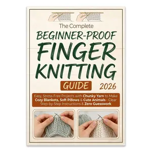 Finger Knitting for Beginners, Clear Step-By-Step Instructions, Chunky Yarn Projects, Blankets, Pillows, Plush Animals, DIY Toys, Home Decor