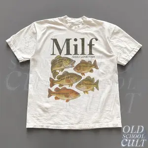 Man I Love FishT-Shirt, Meme Fish Shirt, Vintage Style Unisex T-Shirt, Offensive Unisex Tee, Inappropriate Funny Gag Gift, Gen Z Meme Tees