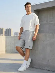 Men’s Summer Loose Casual Sports Waffle-Knit Breathable Beach Vacation Shorts Pants Linen