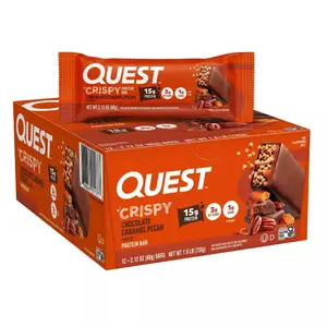 Quest Nutrition 15g Hero Protein Bar - Crispy Chocolate Caramel Pecan