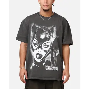Batman Catwoman Heavyweight T-Shirt Black Shampooo
