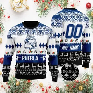 Liga MX Puebla FC | Personalized Name & Number Specialized 2021 Concepts Ugly Sweater V2