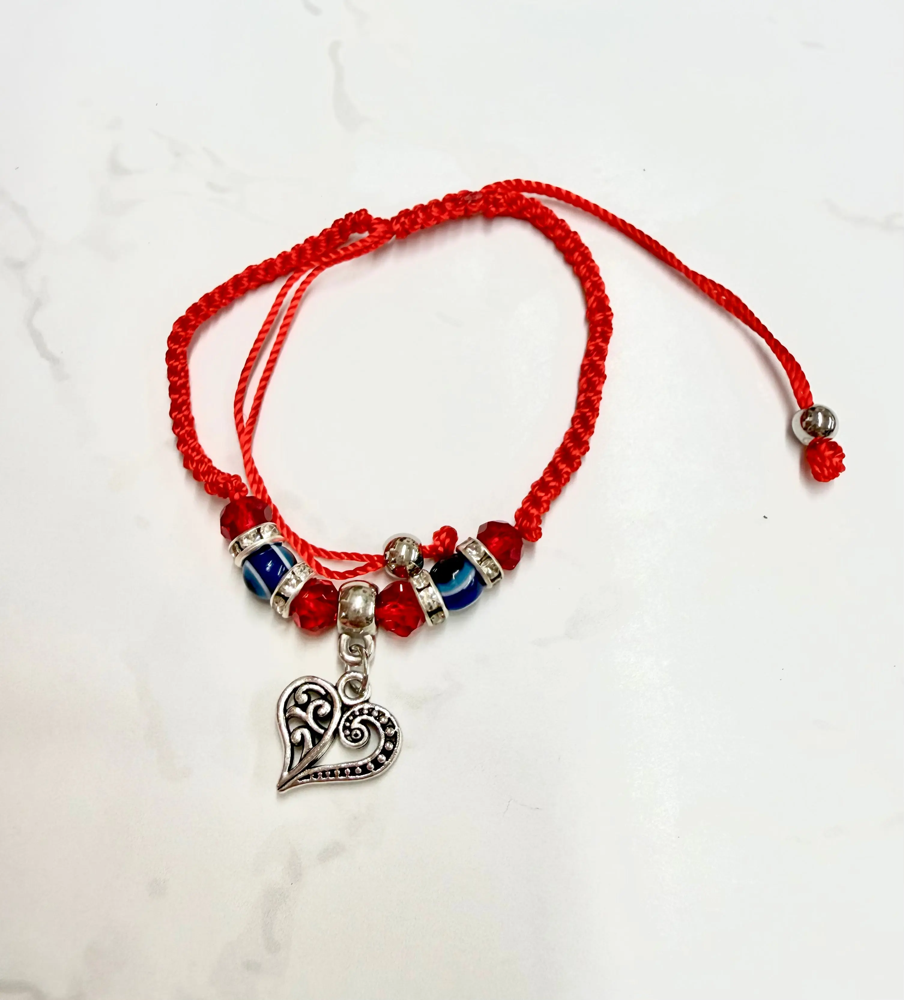 Red String Heart Protection Bracelet