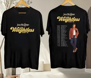Jesse McCartney The Weightless Tour 2025 T-Shirt – Retro Concert Graphic Tee, Fan Gift Shirt, Vintage Jesse McCartney Merch, Unisex Music Tour Outfit