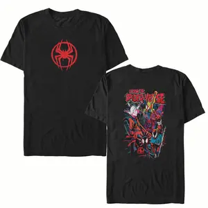 Men's Spider-Man: Across the Spider-Verse Classic Logo and Collage T-Shirt