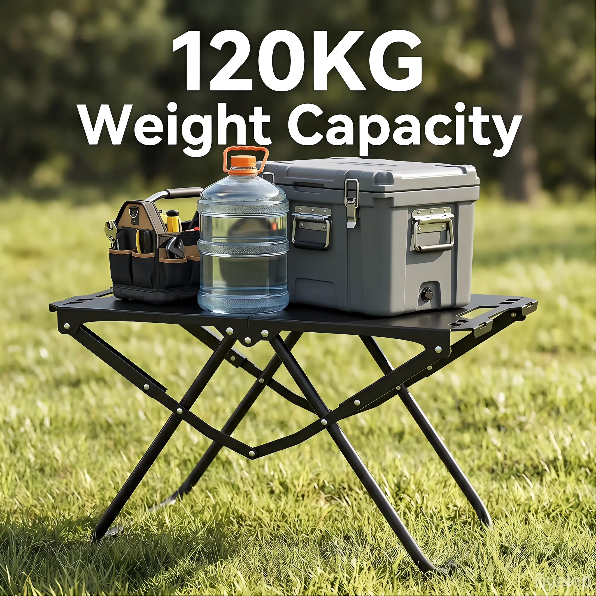 Portable Folding Camping Table with Modular Panels, Lightweight Foldable Outdoor Picnic and BBQ Grill Table, Compact Camping Desk for Hiking, Travel, Picnic, Backyard BBQ, and Outdoor Cooking, Portable Table for Camping Gear and Outdoor Activities