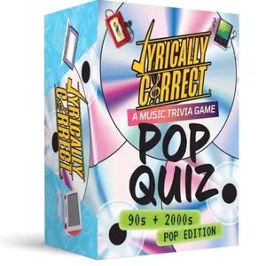 Lyrically Correct Pop Quiz 90s & 2000s Edition Music Trivia Game