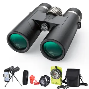 10x42 HD IPX7 Nitrogen-Filled Waterproof Binoculars for Adults High Powered, Enhance Outdoor Adventures Easy-to-Focus Image Stabilized Binoculars, Perfect for Bird Watching/Hunting/Travel/Cruise Ship