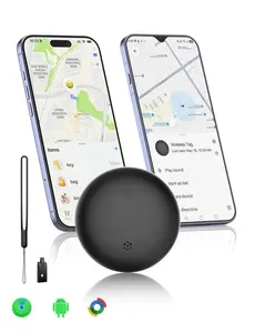 Smart Tracker Tag Item Finder Compatible with Apple Find My & Google IPx65Waterproof Replaceable Battery Ideal for Luggage Bags Wallets Backpacks Keys