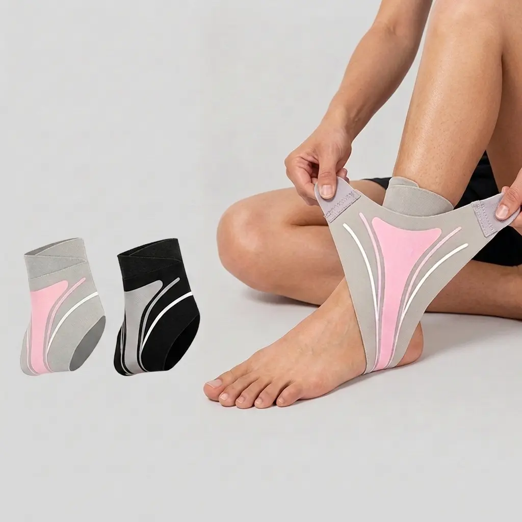 Ultra Thin Ankle Support Sleeve for Women, 0.03" Second Skin Compression Brace, Invisible Ankle Stabilizer for Running, Yoga, Gym & Daily Wear, Y Strap Support Design, Lightweight Breathable Ankle Wrap, 2 Pack