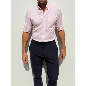 The Striped OCBD - Pink Pinstripe