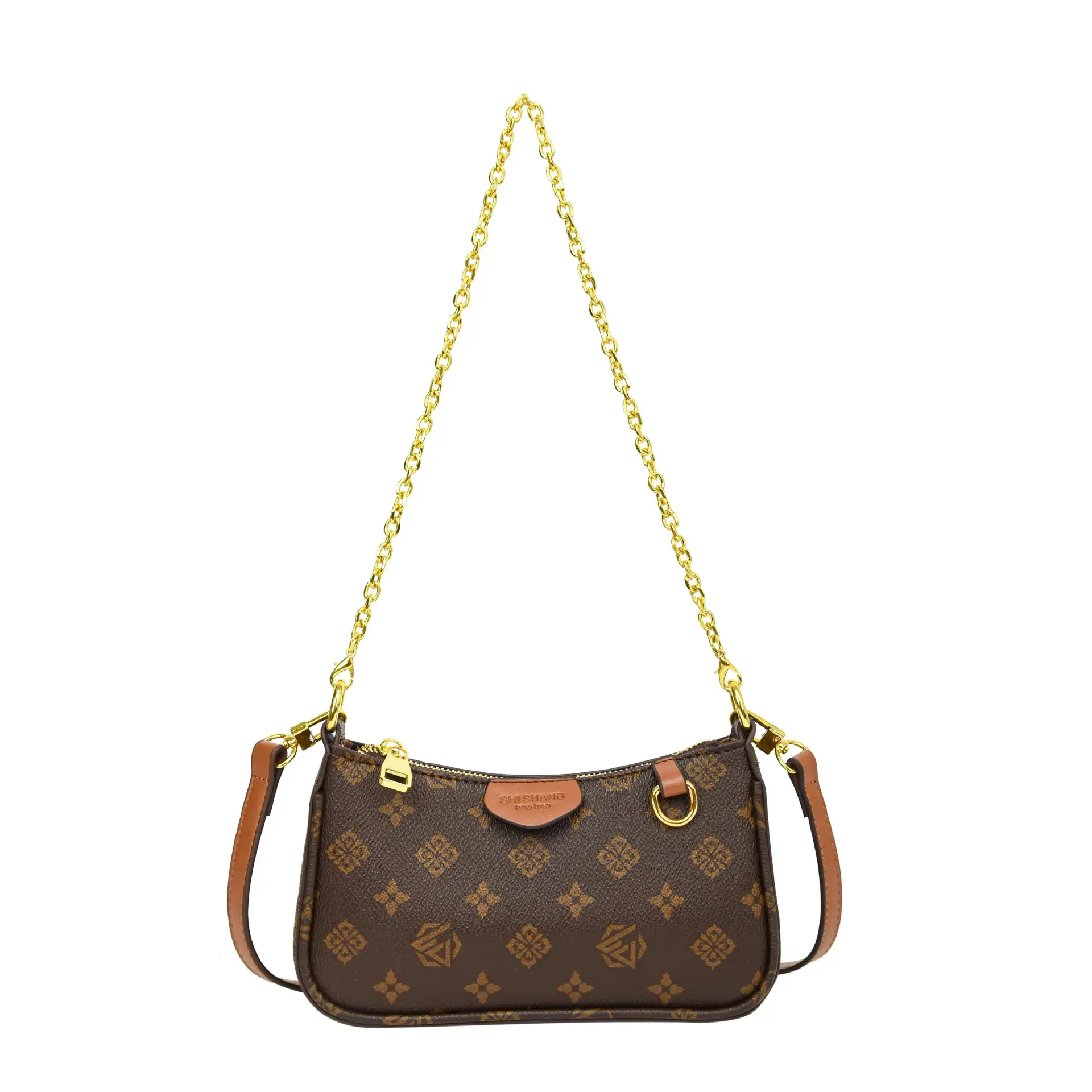 Women's Fashion Bag Women's Vintage Print Chain Small Square Bag Women's Shoulder Bag Crossbody Bag Women's Crossbody Bag Daily Bag Leather Satchel