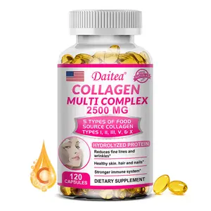 Daitea Collagen Health Supplement, Supports Even Skin Tone and Immune Health,120 Capsules