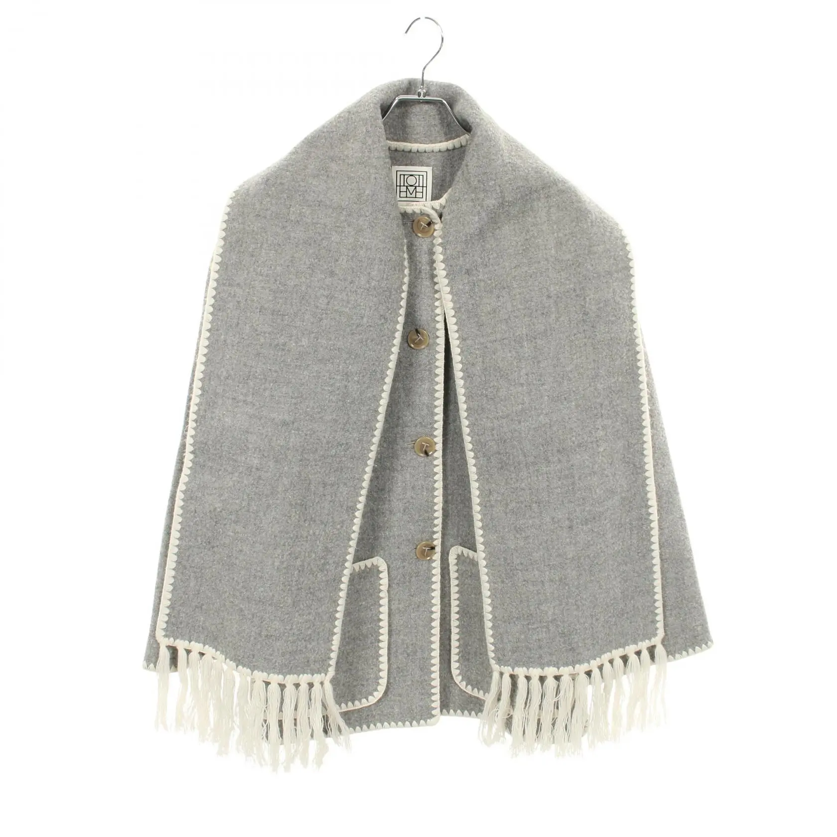 Pre-owned Other Wool Small Leather Goods Toteme Embroidered scarf jacket Outerwear
