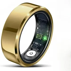 Smart Ring Health Tracker, Wearable Fitness Ring with Heart Rate, Blood Oxygen, Blood Pressure & Sleep Monitoring, IP68 Waterproof Smart Ring with Charging Case, Stress Monitor for Men & Women, Daily Health Tracking