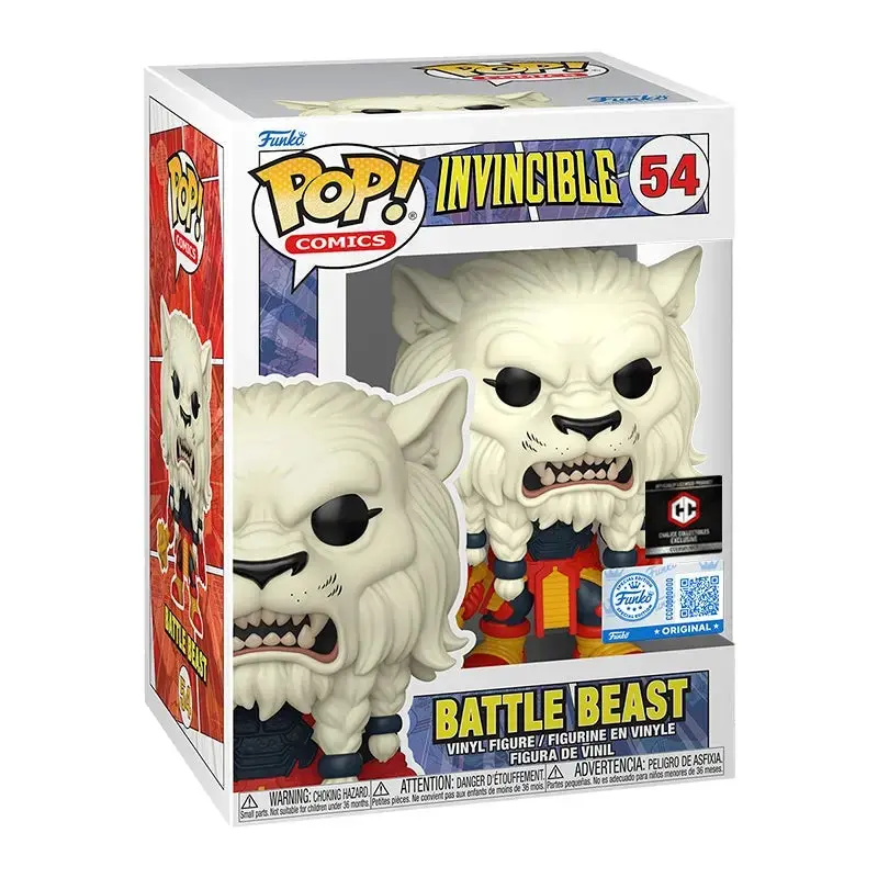 Funko Battle Beasts #54 Invincible Premium Collectible Vinyl Figure - Chalice Collectibles Comics Series, Funk Figurine, Ideal for Display