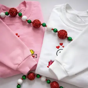 [MADE IN US] Peanuts Valentines Embroidered Sweatshirt, Valentines Sweatshirt Gift, Cute Dog Valentines Shirt, Cute Dog Valentines Shirt