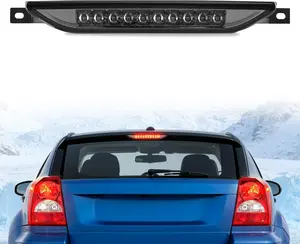 Nilight Third Brake Light Tail High Mount 3rd Stop Lights Smoked Lens for Dodge Caliber 2007-2012 Durango 2011-2017 Jeep Cherokee 2011-2017 Compass 2007-2016 Van SUV Rear Center Cab Lamp, Brighter, Pc Lens Car Accessories Bulbs