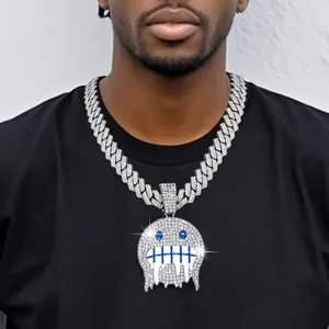 Diamond Cut Cuban Link Chain for Men Silver Gold Plated Miami Necklace Heavy Duty Bling Iced Out Hip Hop Jewelry Mens Gift Idea