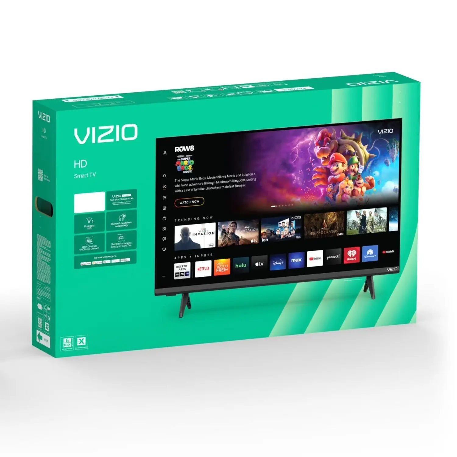 VIZIO 24" 720p HD Smart LED TV, WiFi-Enabled, Built-In Streaming Apps, Alexa Compatible